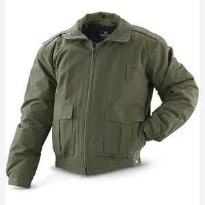 Newport Harbor Men’s Lined Olive Green Winter Jacket NWOT Size Small